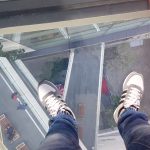 A piece of glass-floor skywalk @ ESCAPE