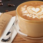 Hot Latte with Beautiful Latte Art (Cr. Photo by Chope.co)