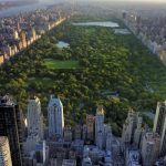 Central Park view from city